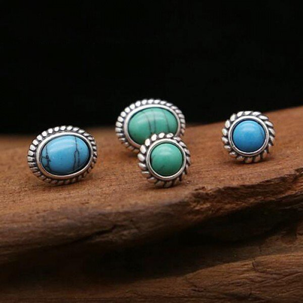 Sterling Silver Turquoise Stud Earrings Jewelry Com